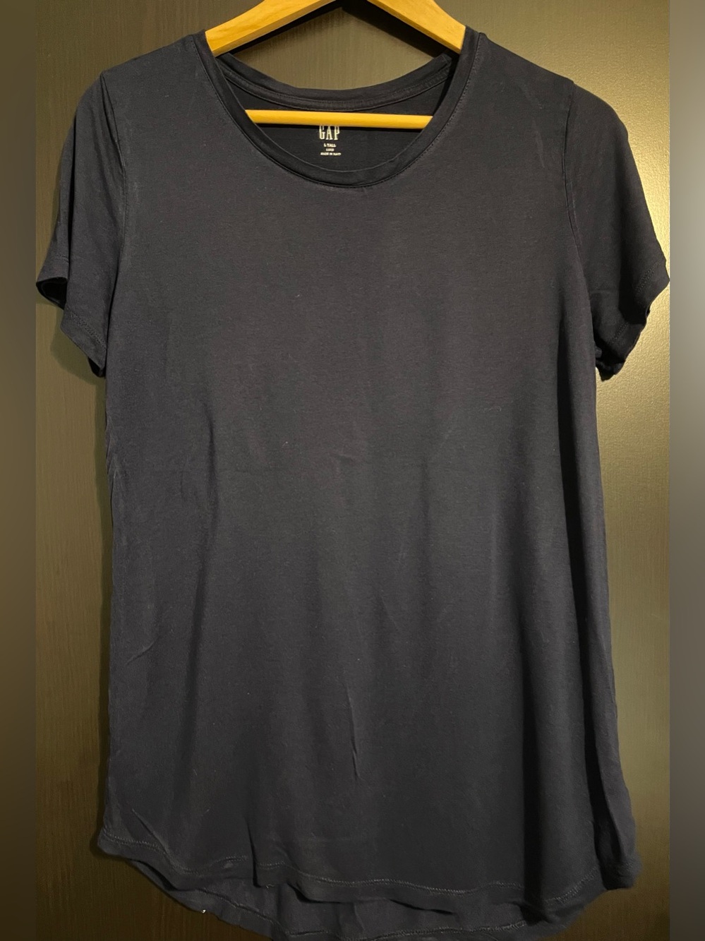 GAP Women's Dark Navy Short Sleeve Crewneck Tee